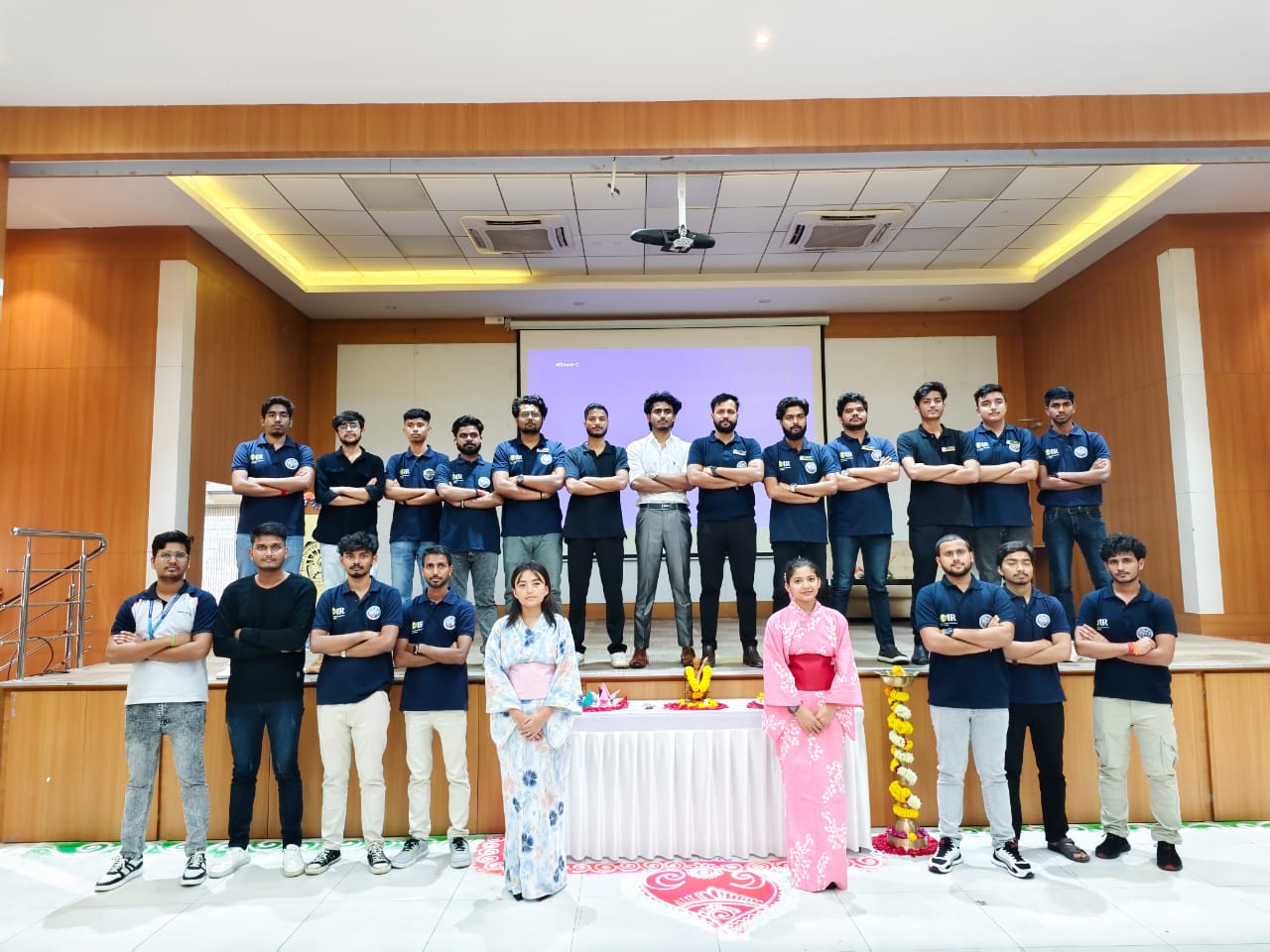 Prem Sah giving a presentation