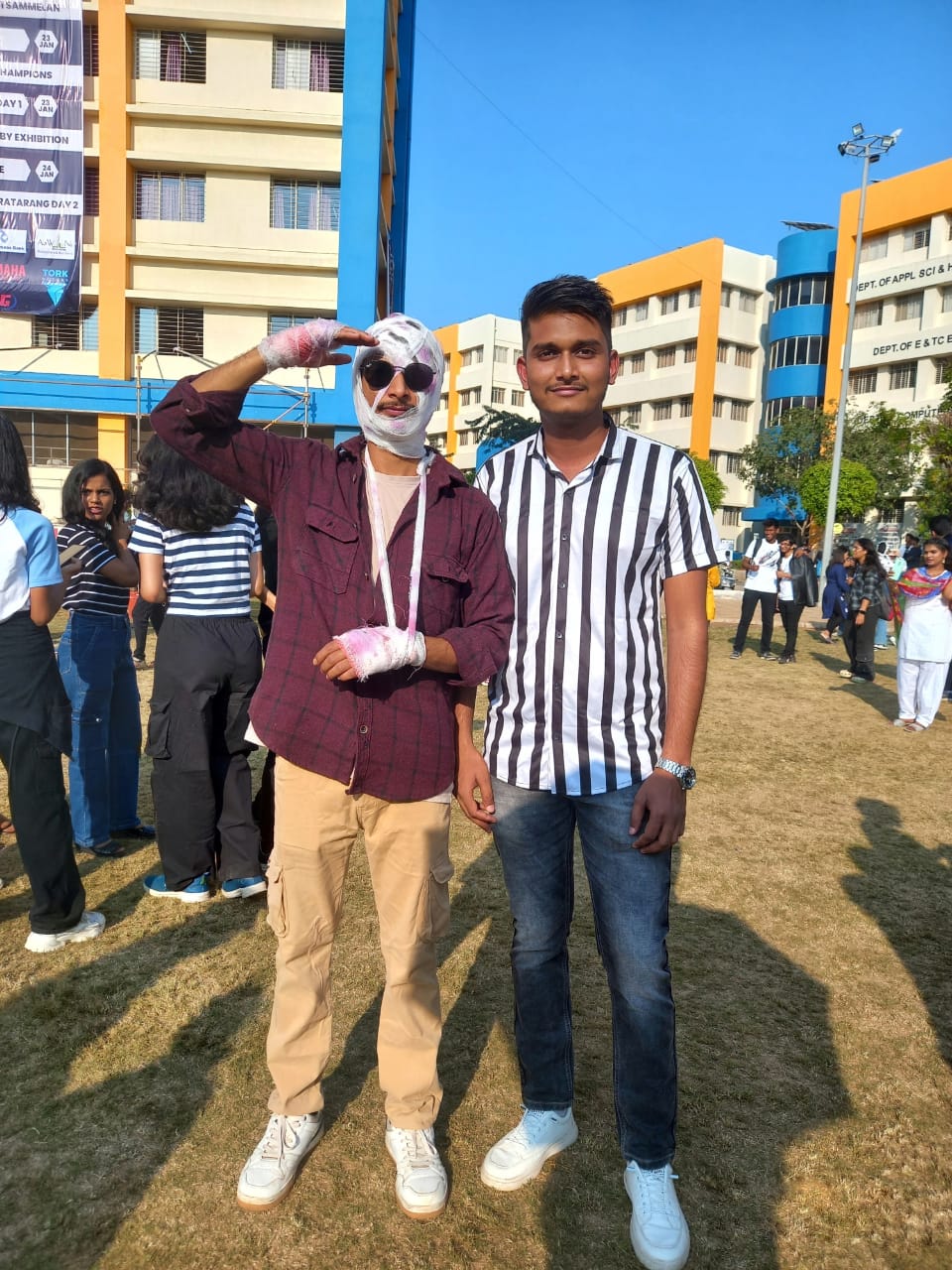 Prem Sah working on a project task